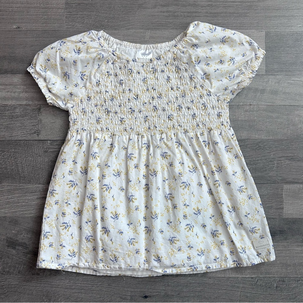 Koala Kids Girls White & Blue Floral Top 6